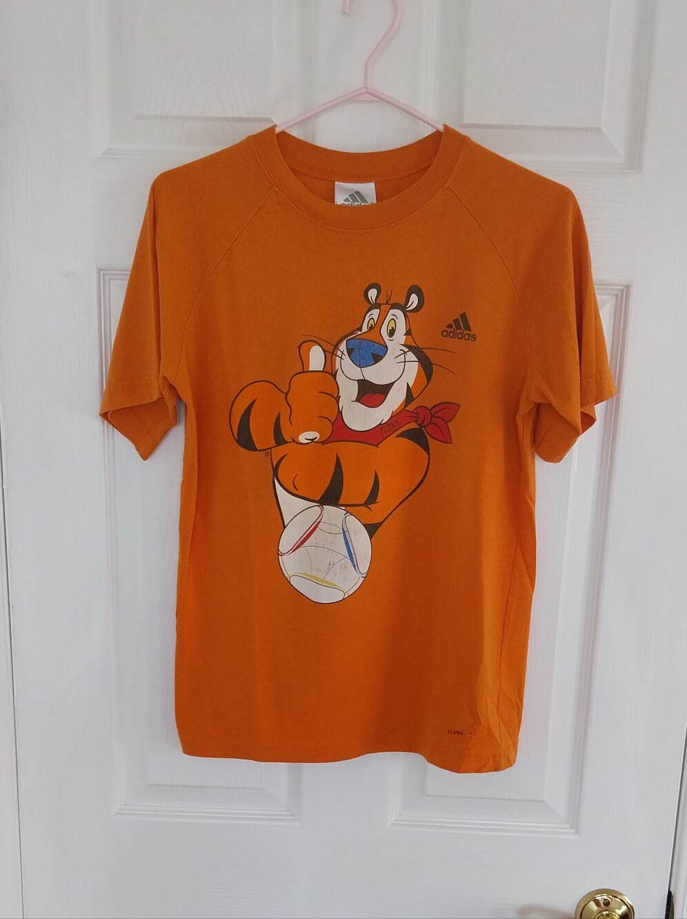 adidas Orange Tony the Tiger Graphic Short Sleeve Tee